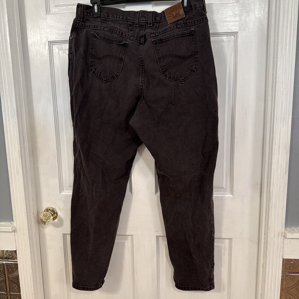 Vintage black denim Riveted by Lee jeans, Size 20 - Picture 4 of 7